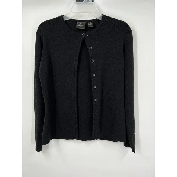 Taylor Clothing B MOSS Company Black Sweater Size M - Picture 1 of 3